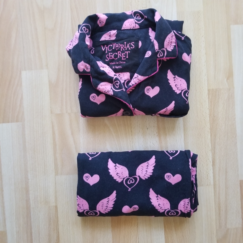 Victoria's Secret Angel Wings Flannel PJ Set